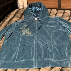 #373 Teal Soft zip up